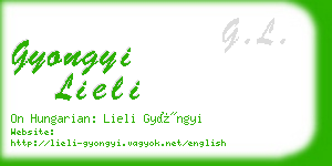 gyongyi lieli business card